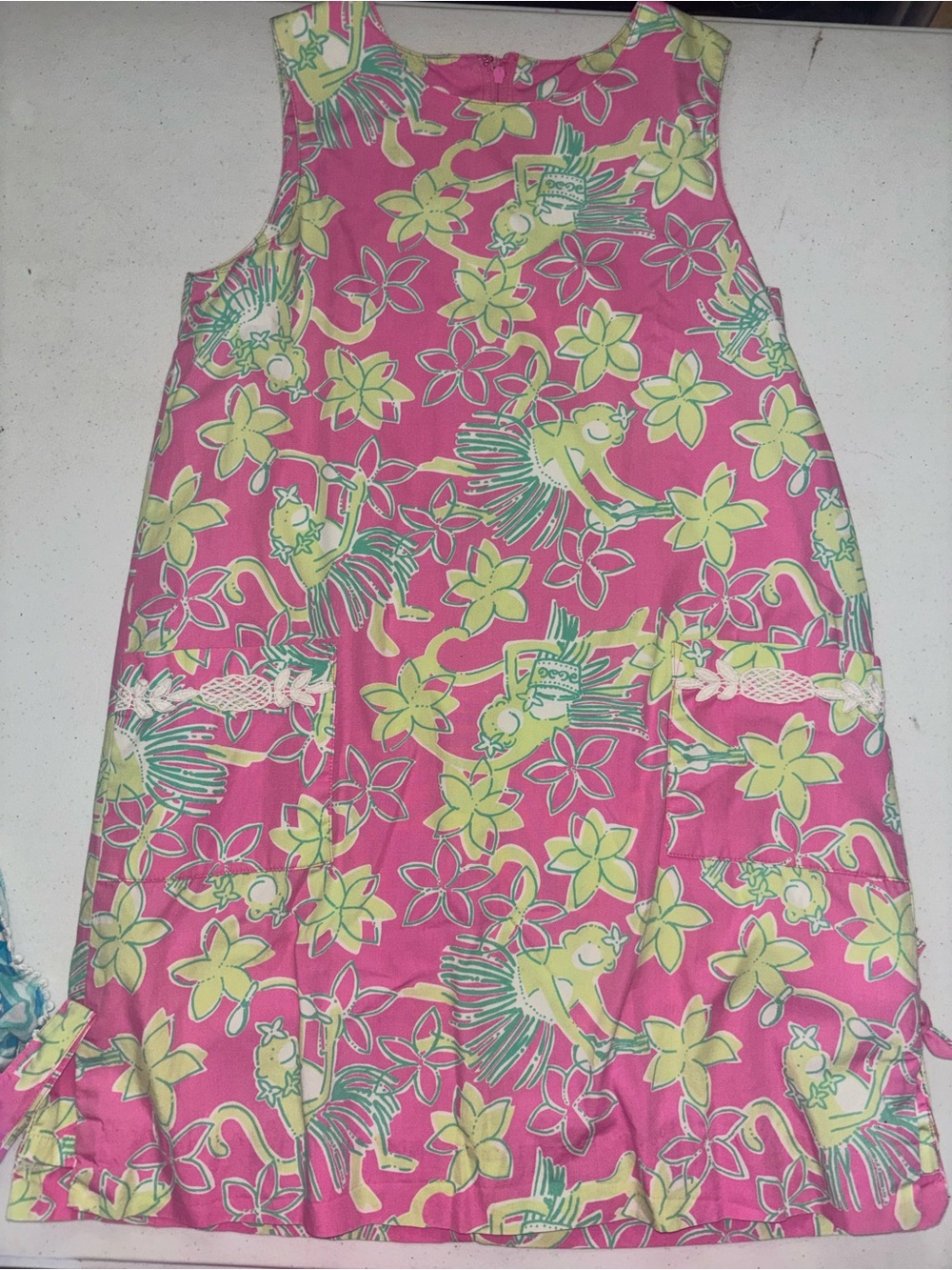Lily Pulitzer lot girls dress(10)/bathing suit(12)/ shorts (xl)